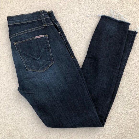 Hudson Nico Midrise Skinny Ankle Length Jeans with Raw Hem, Size 26 - Picture 2 of 15
